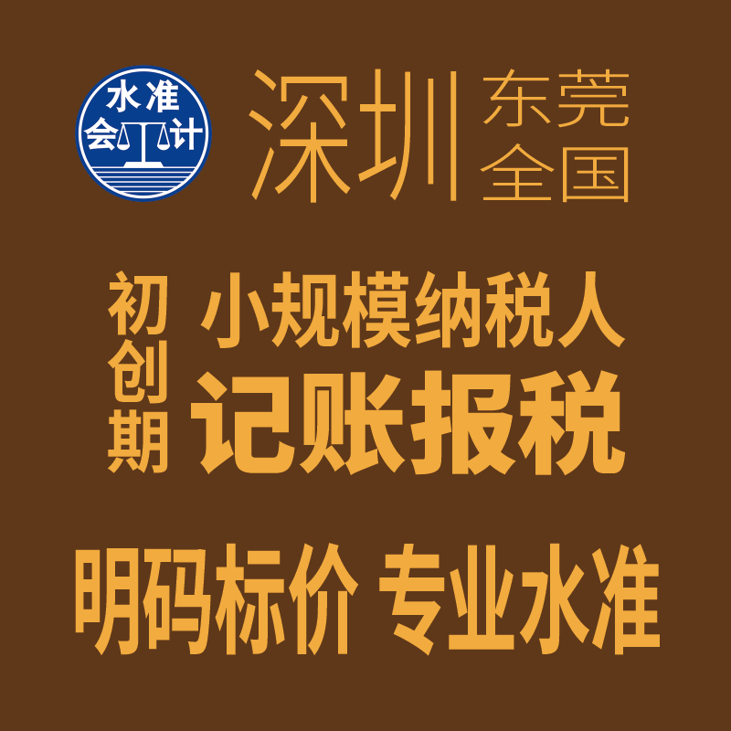 初创期小规模纳税人记账报税