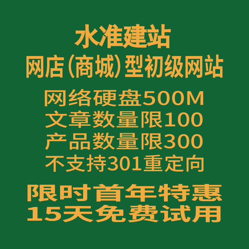 网店型初级网站