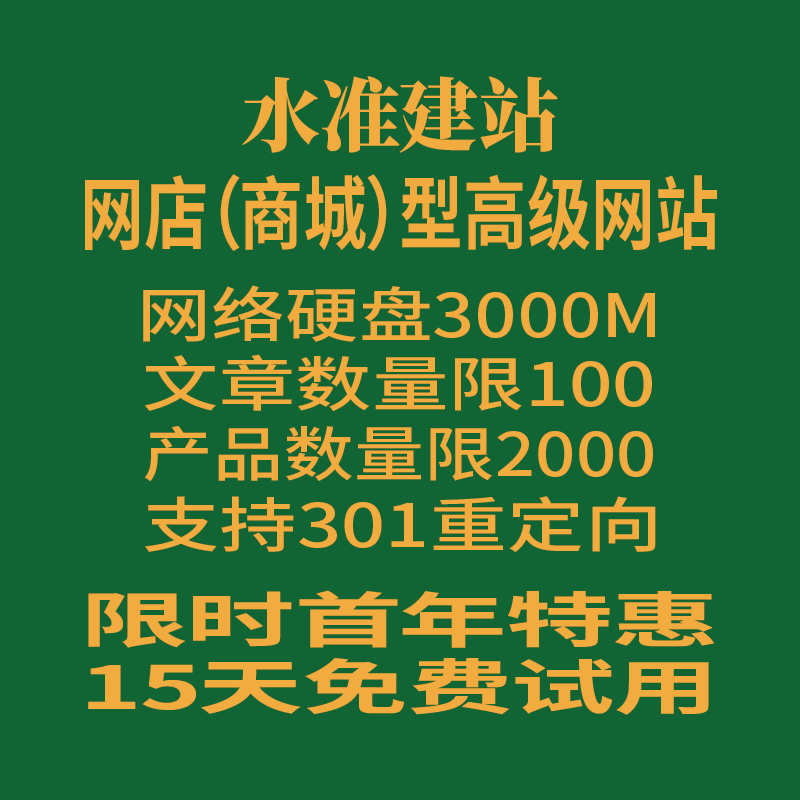 网店型高级网站